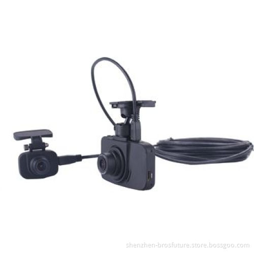 Ambarella chip-set, FHD 1080p@30fps dual lens car dash cam supports G sensor and one button muteNew